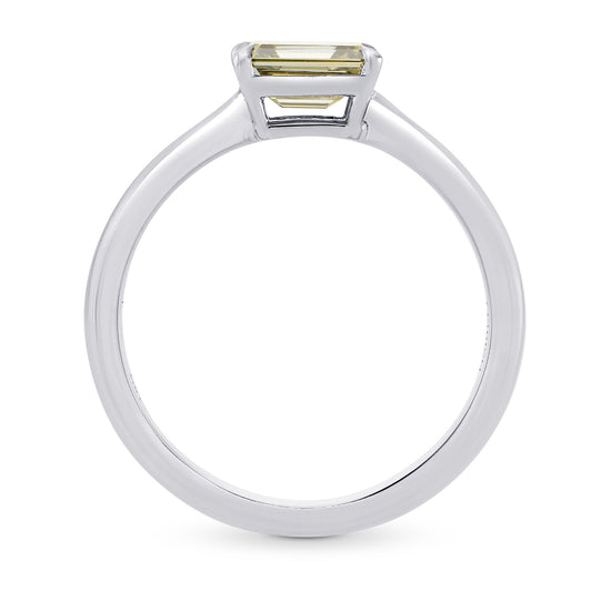 Chameleon Emerald-cut Diamond Solitaire Ring