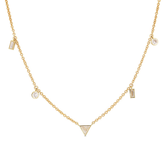Mixed Shape Diamond Necklace