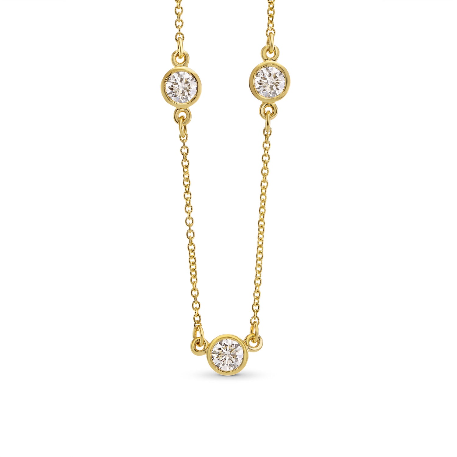Diamond Necklace with Round Brilliants