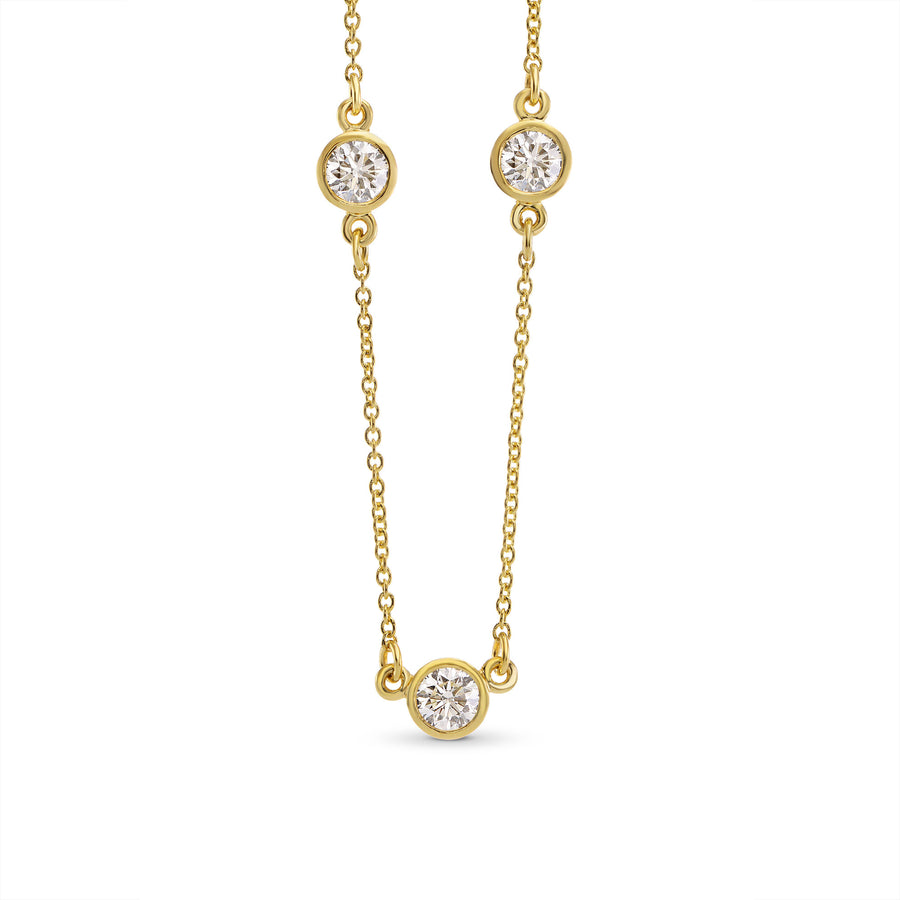 Diamond Necklace with Round Brilliants