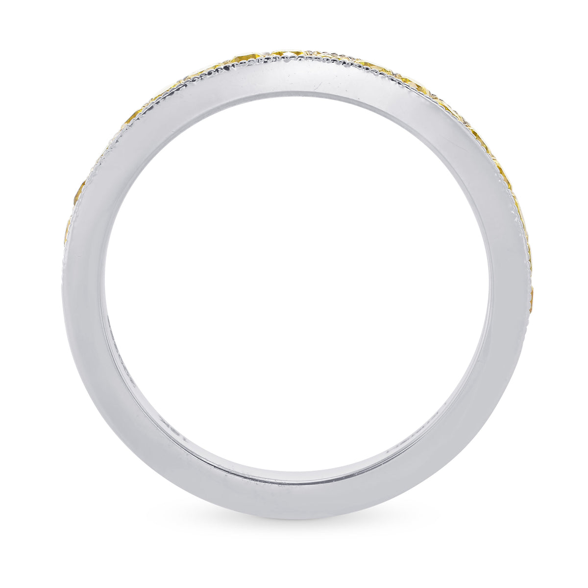 Fancy Intense Yellow Diamond Wedding Band