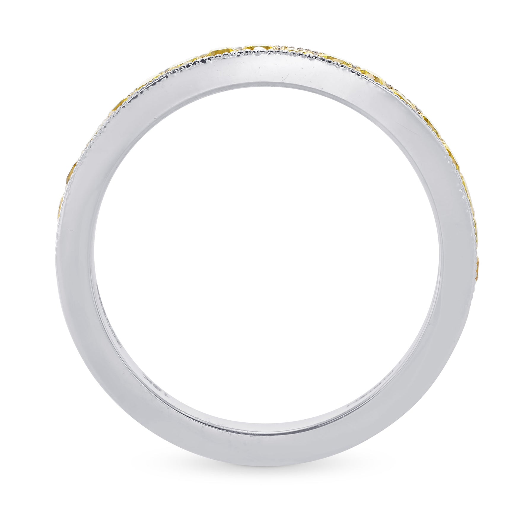 Fancy Intense Yellow Diamond Wedding Band