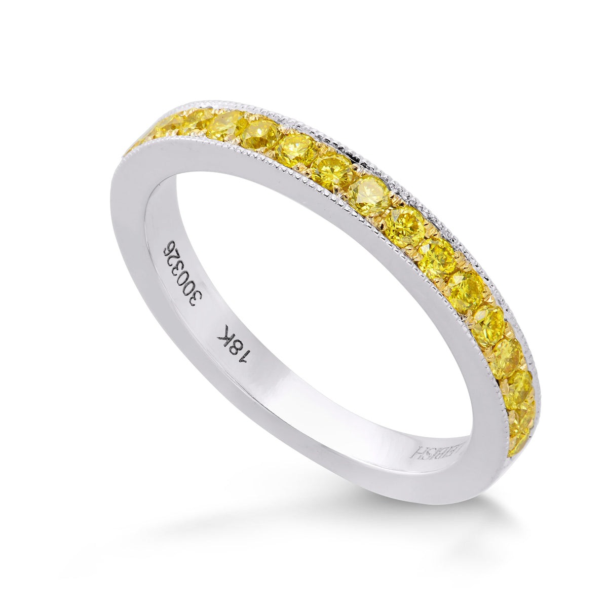 Fancy Intense Yellow Diamond Wedding Band