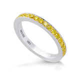 Fancy Intense Yellow Diamond Wedding Band