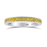 Fancy Intense Yellow Diamond Wedding Band