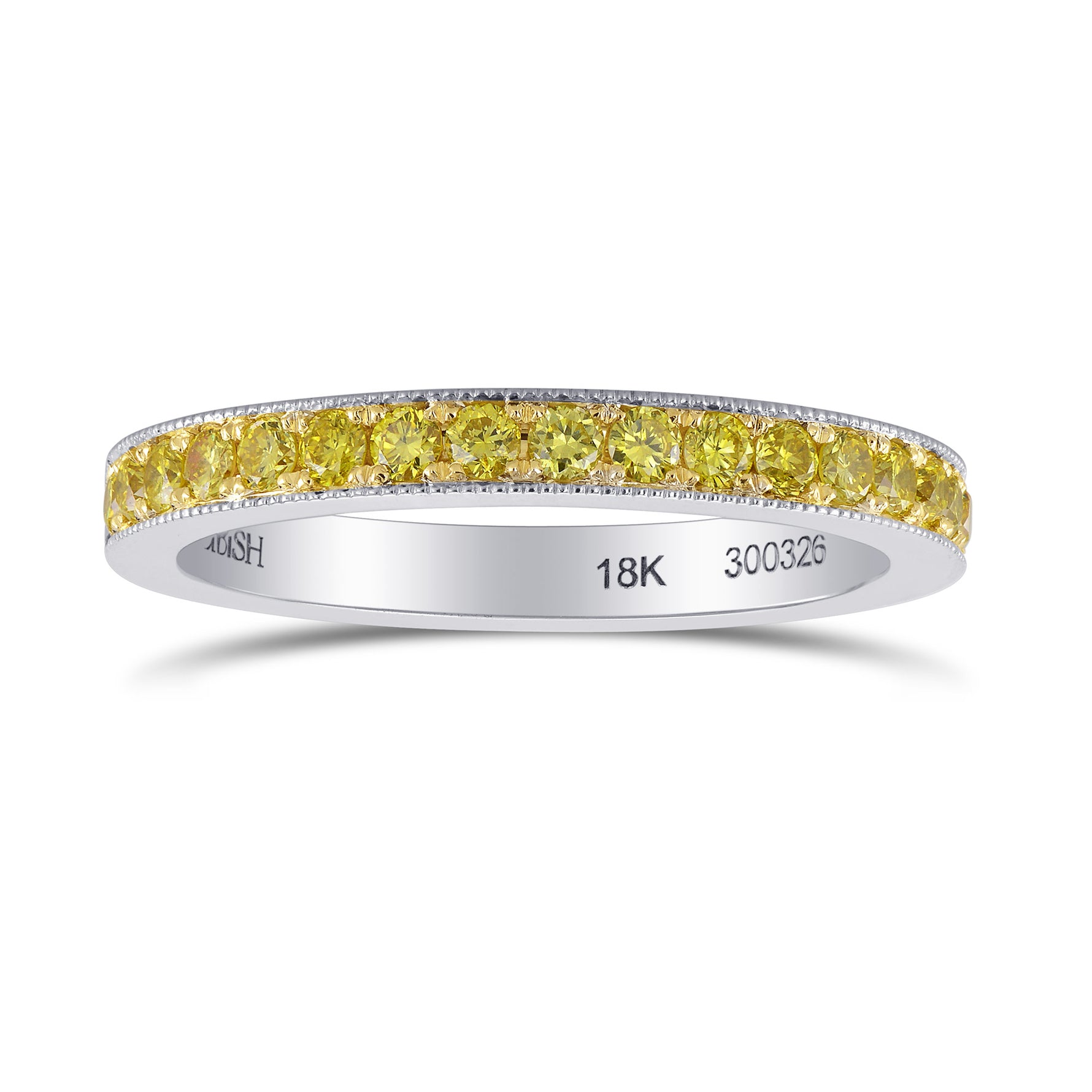 Fancy Intense Yellow Diamond Wedding Band