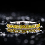 Fancy Intense Yellow Diamond Wedding Band