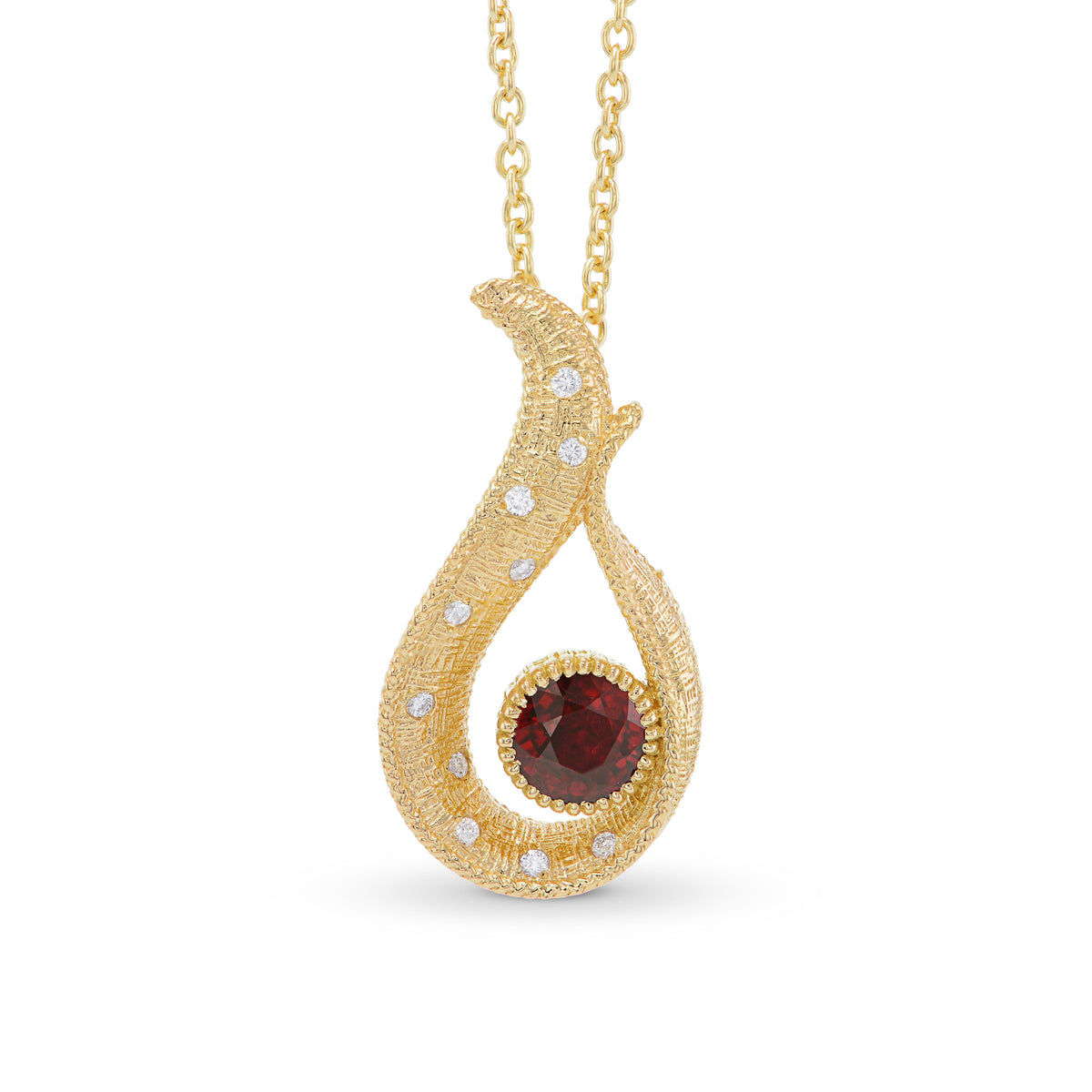  Pigeon Blood Red Ruby Drop Pendant