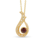  Pigeon Blood Red Ruby Drop Pendant