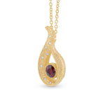  Pigeon Blood Red Ruby Drop Pendant