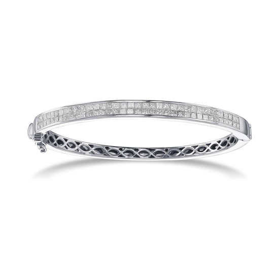 Princess White Diamond Bangle
