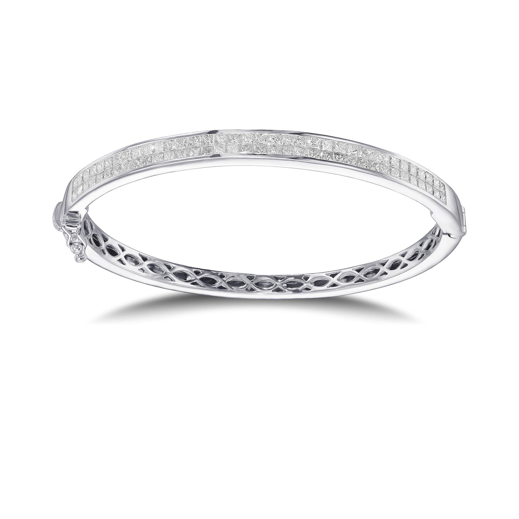 Princess White Diamond Bangle - 2