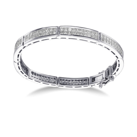 Princess White Diamond Bracelet - 2