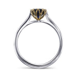 Round Brilliant Blue Sapphire Solitaire Ring