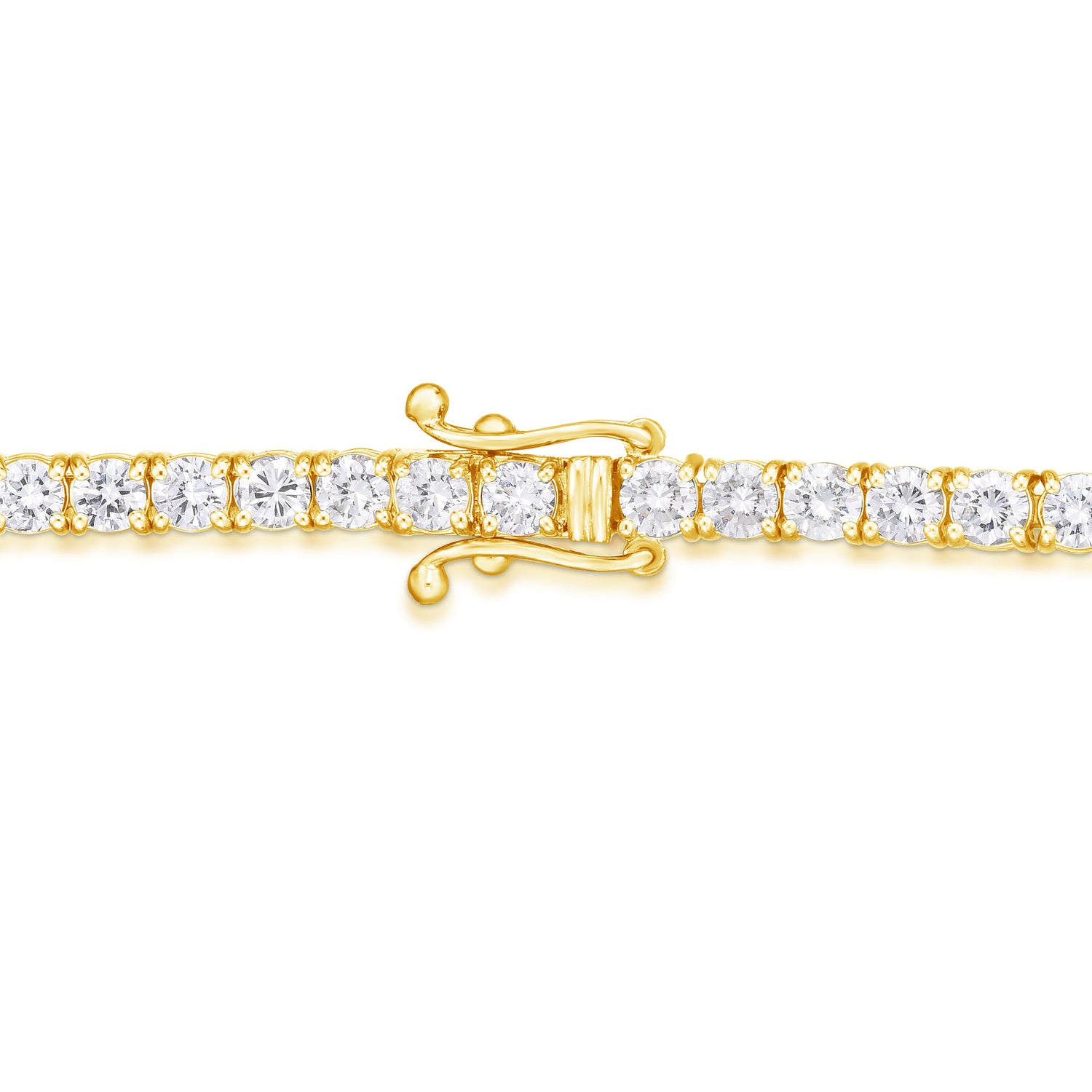 Round White Diamond Tennis Bracelet - 6