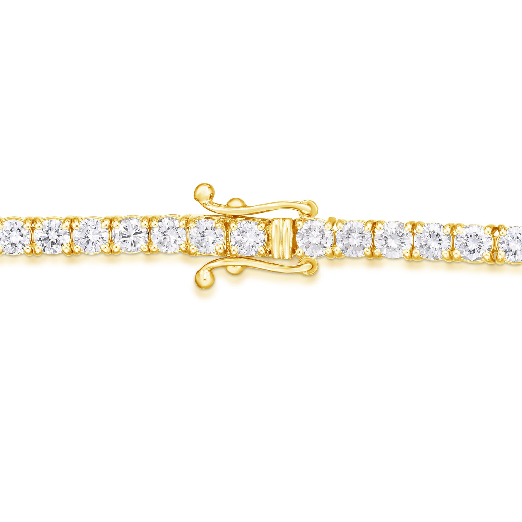 Round White Diamond Tennis Bracelet - 6