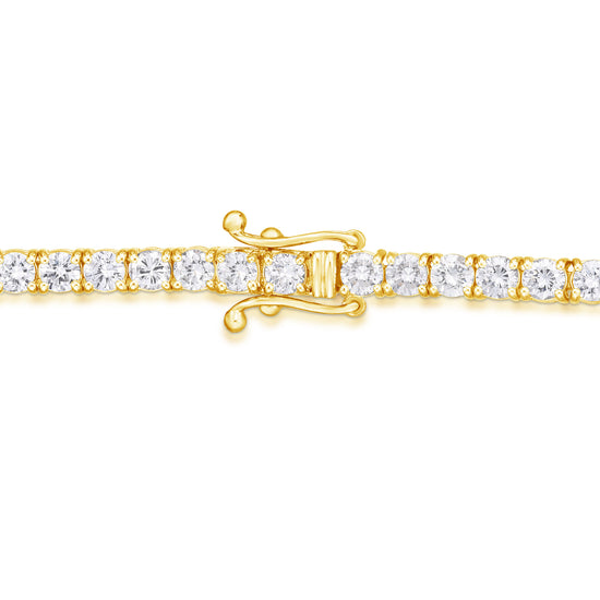 Round White Diamond Tennis Bracelet - 6