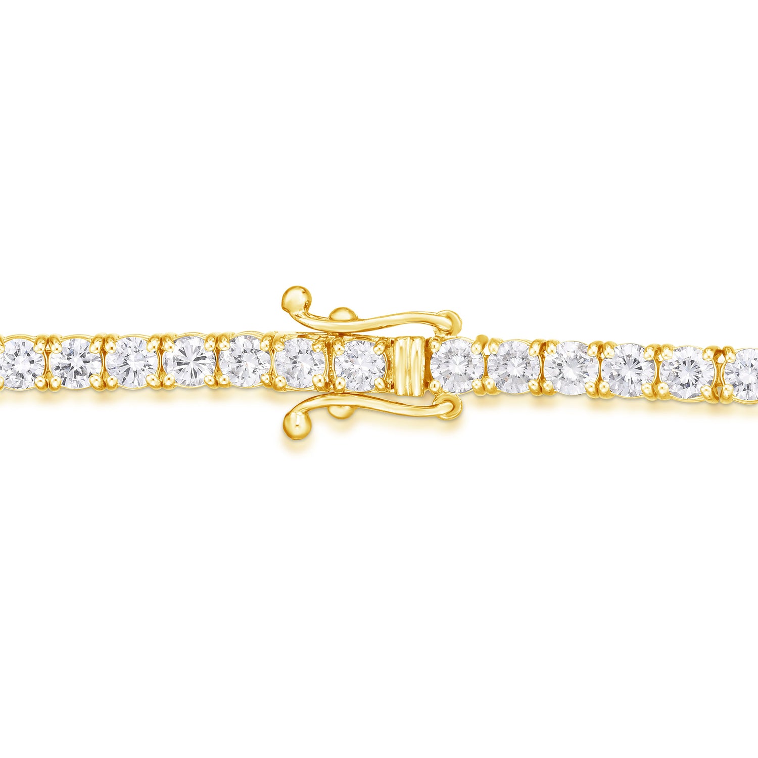 Round White Diamond Tennis Bracelet - 6