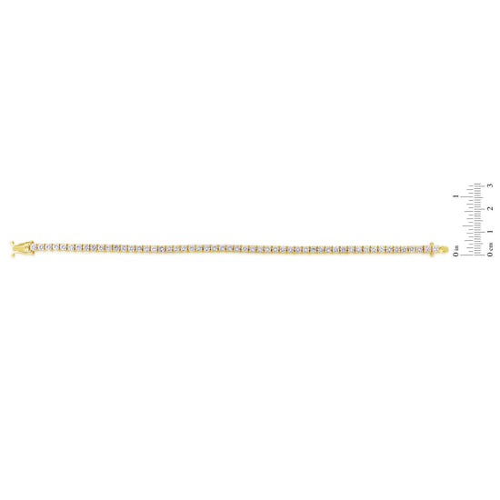 Round White Diamond Tennis Bracelet - 7