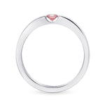 Argyle Fancy Intense Pink Round Diamond Band Ring