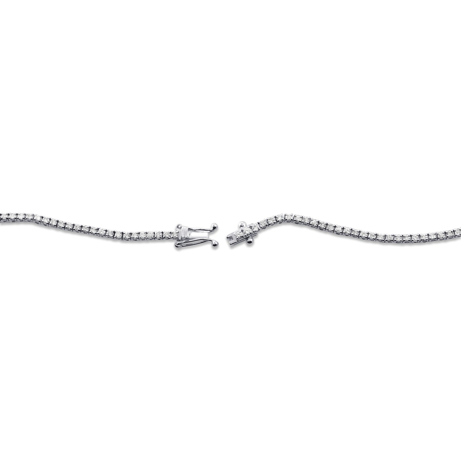 White Diamond Tennis Necklace - 3