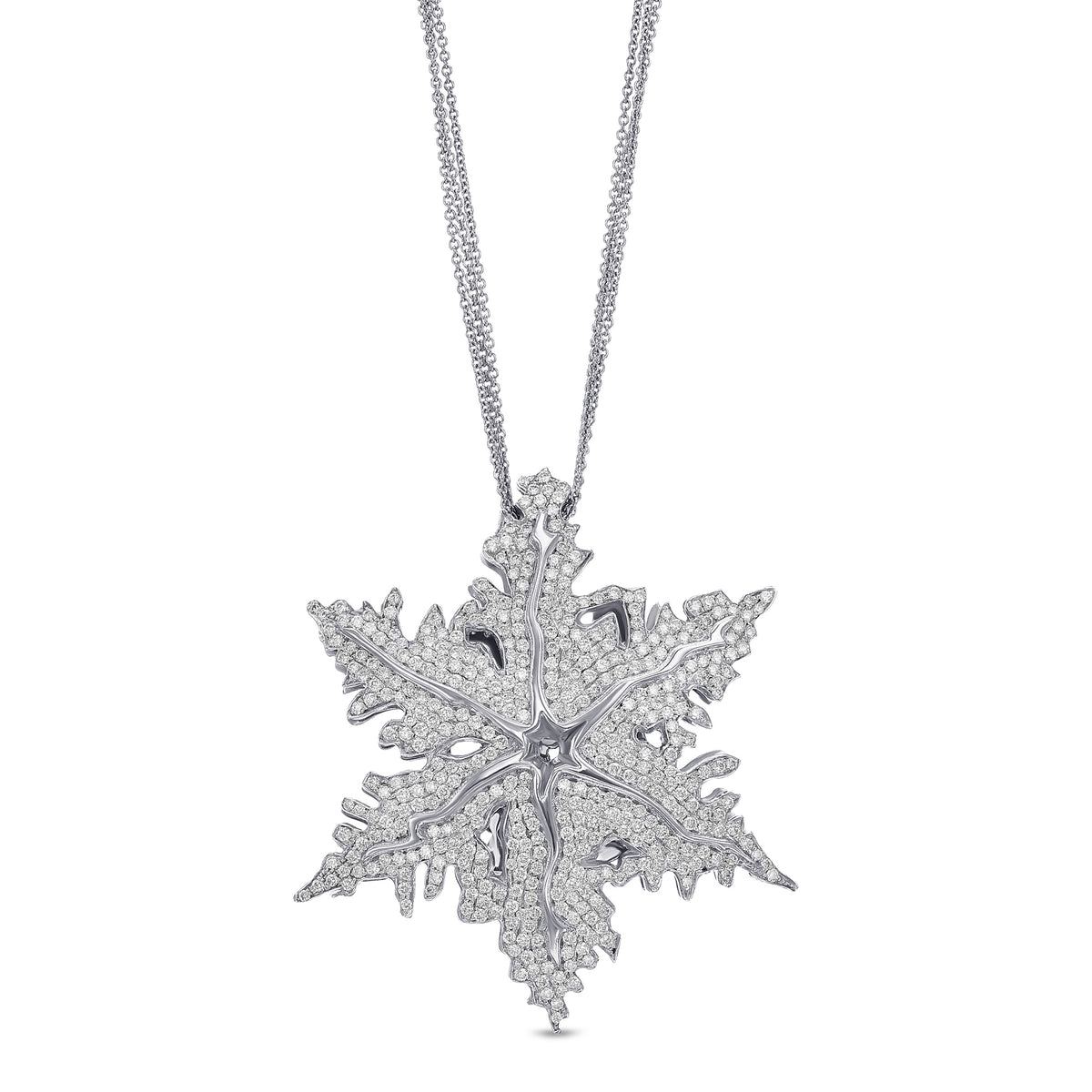 White Diamond Pave Couture Pendant