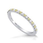 Fancy Yellow & White Diamond Band