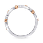 Fancy Pink Brilliant Cut  Band Ring