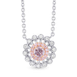 Pink Diamond Filigree Pendant