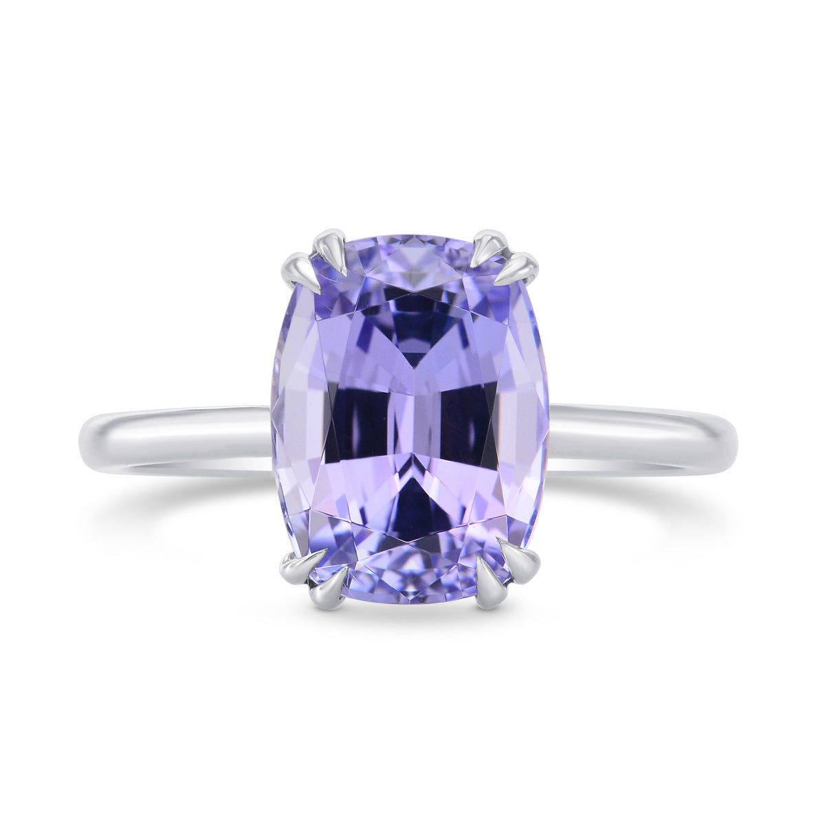 Natural Blue Tanzanite Solitaire Ring