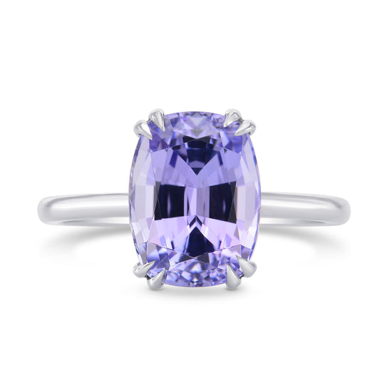 Natural Blue Tanzanite Solitaire Ring
