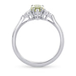 Chameleon and Diamond Side Stones Ring