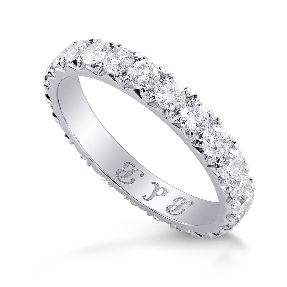 Round Brilliant Diamond Band Ring