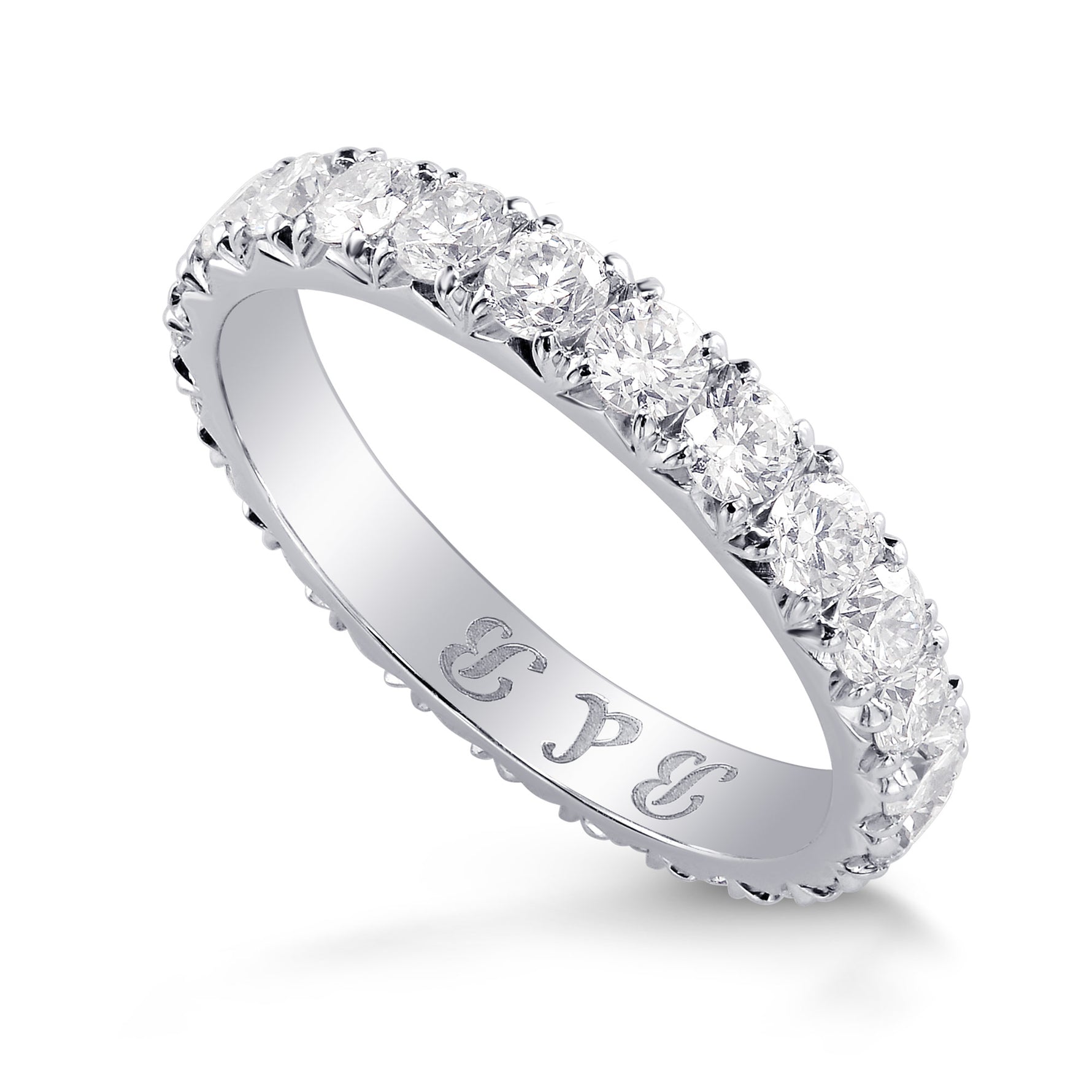 Round Brilliant Diamond Band Ring