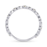 Marquise & Round Fancy Yellow Diamond Wedding Band