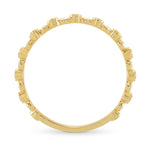 Fancy Yellow Round Brilliant Diamond Band 