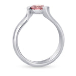 Fancy Vivid Pink Round Brilliant Solitaire Ring