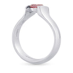 Fancy Vivid Pink Round Brilliant Solitaire Ring