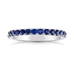  Blue Sapphire Half-Eternity Band