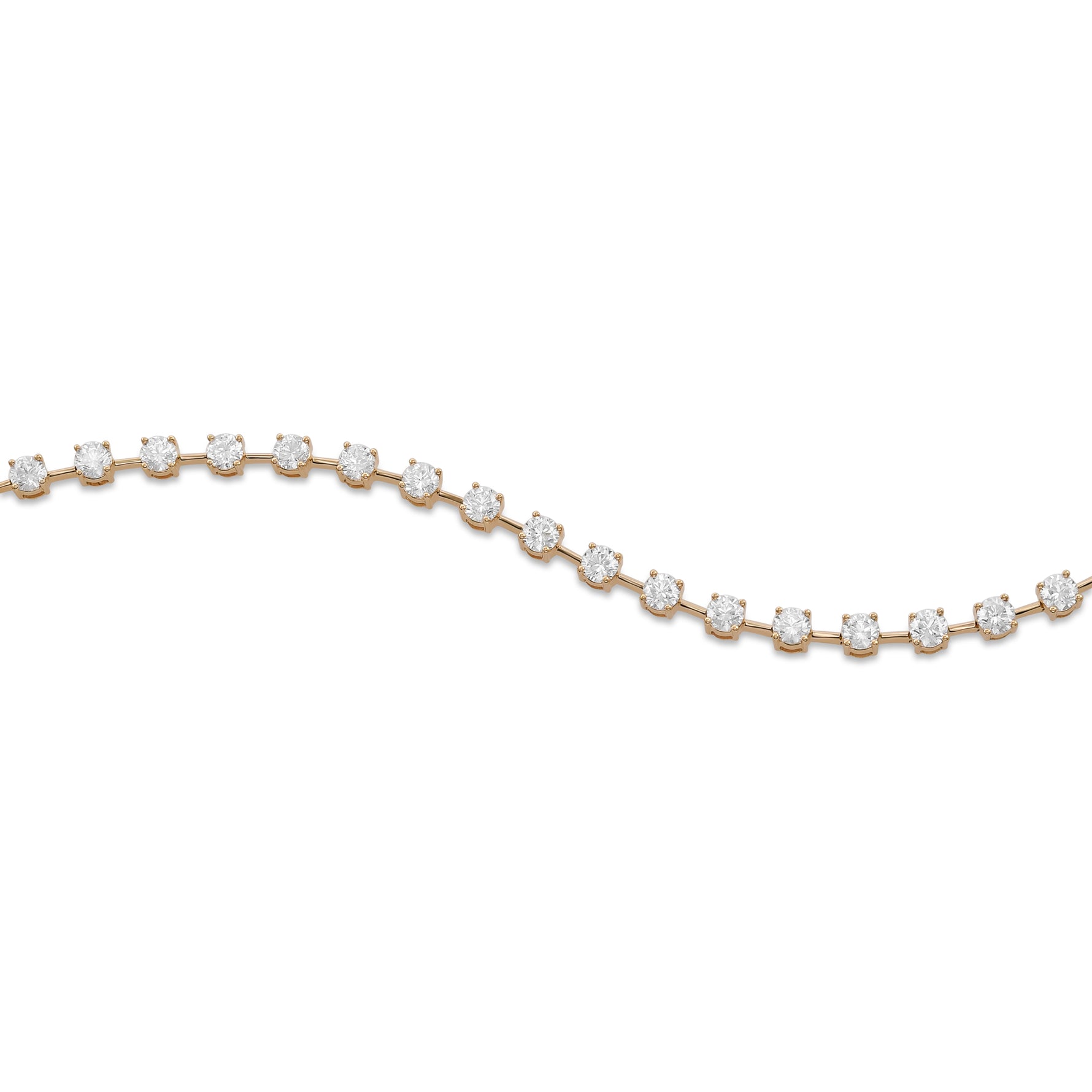 Round Brilliant Diamond Bracelet - 2