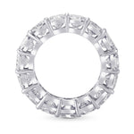 Colorless Cushion Diamond Full Eternity Band