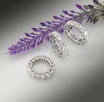 Colorless Cushion Diamond Full Eternity Band