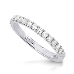 Open Pave Diamond Half Eternity Ring
