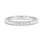 Open Pave Diamond Half Eternity Ring