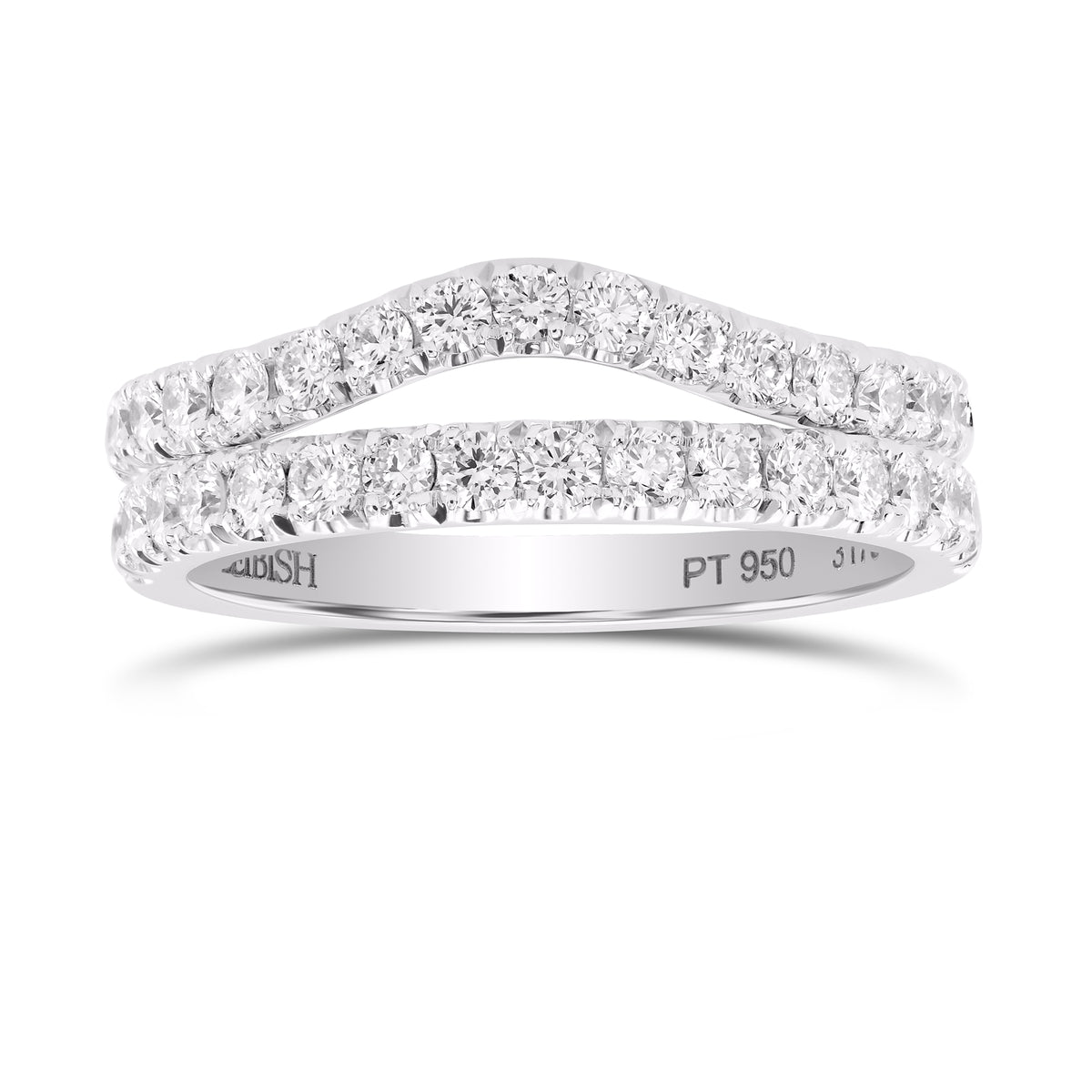 Two Platinum Diamond Wedding bands
