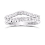 Two Platinum Diamond Wedding bands