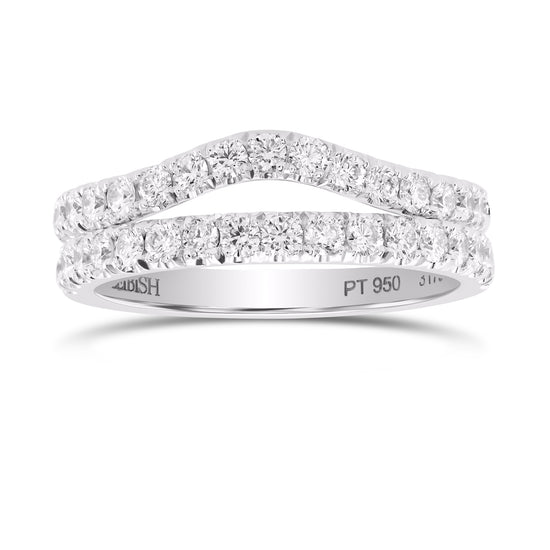 Two Platinum Diamond Wedding bands