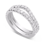 Two Platinum Diamond Wedding bands