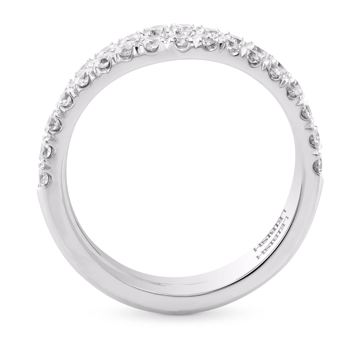Two Platinum Diamond Wedding bands
