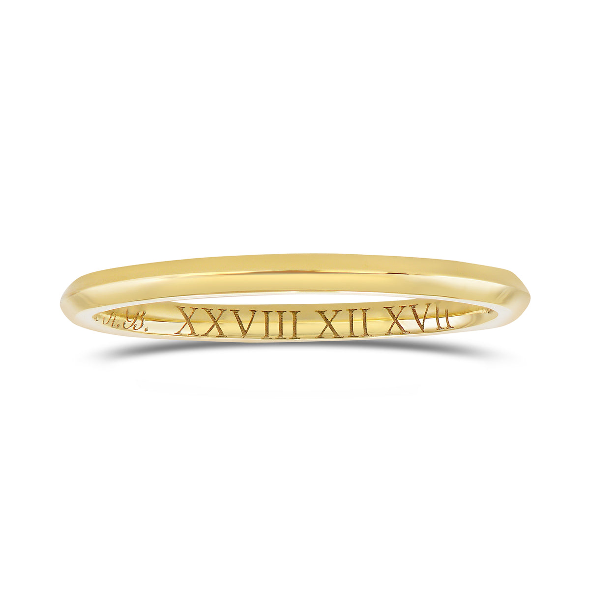 1.6 Millimeter 18K Yellow Gold Band 